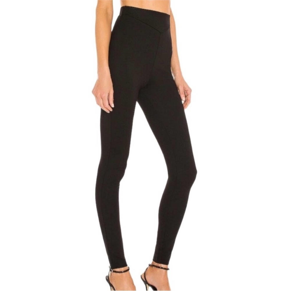 New! Michael COSTELLO X REVOLVE Sloan High Rise Stretch Pant Leggings Black XS